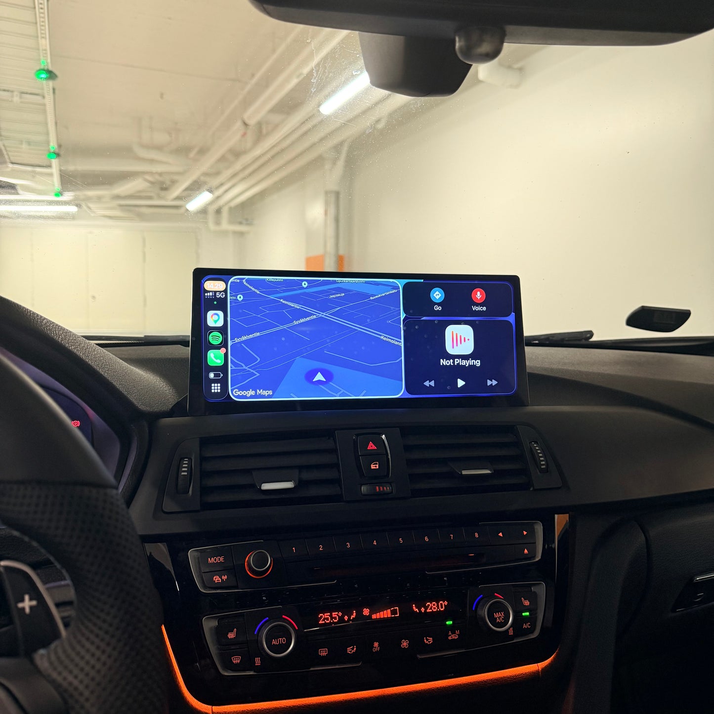BMW 3 ja 4 F-sarjan Carplay/Android Auto näyttö