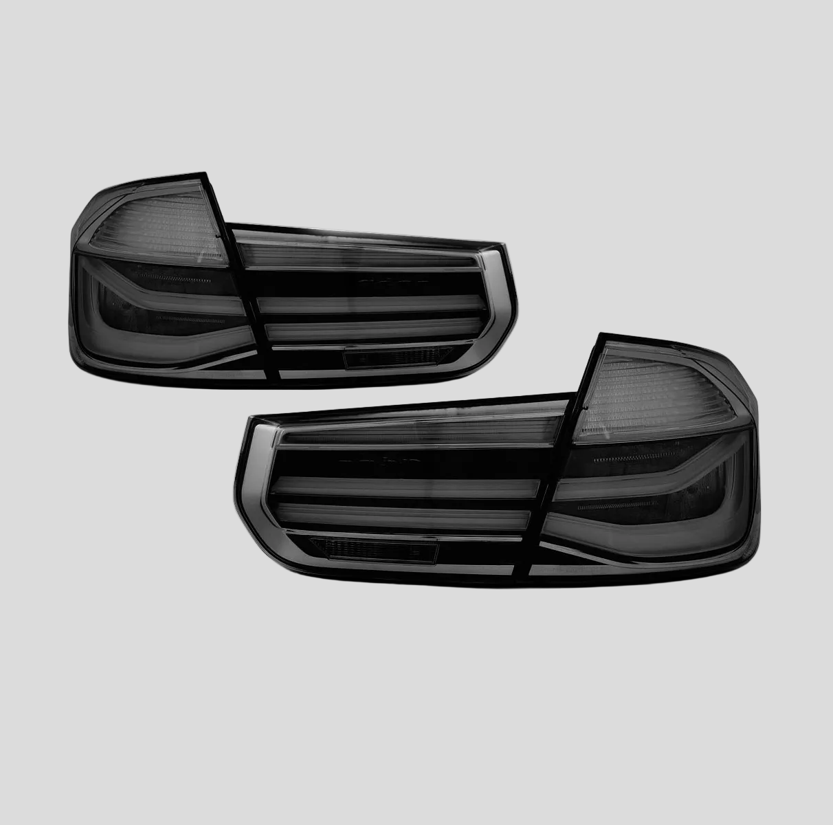 BMW F30 LCI-look LED-takavalot (tummennetut)