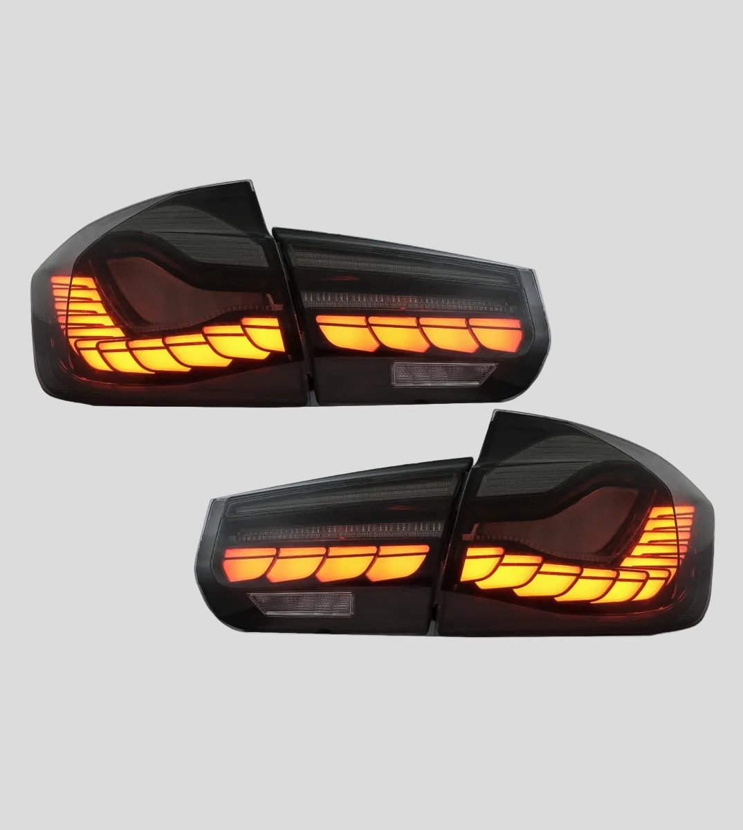 BMW F30 OLED-takavalot (tummennetut)