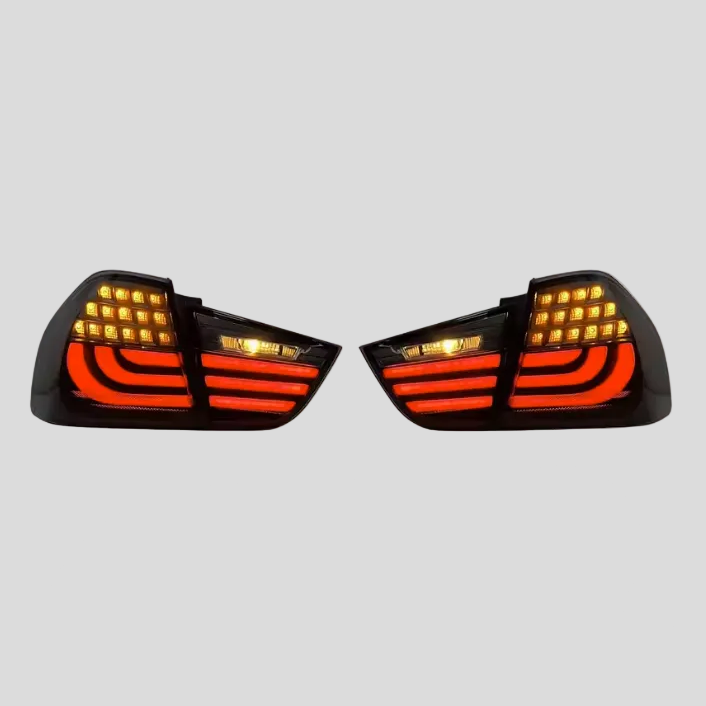 BMW E90 LED-takavalot (tummennetut)