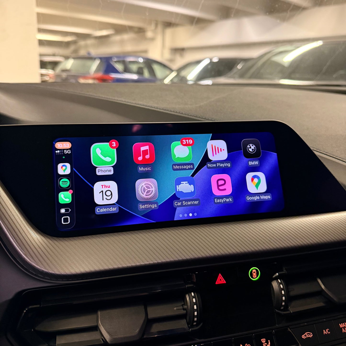 BMW Carplay iDrive aktivointi OEM näyttöön (Fullscreen)