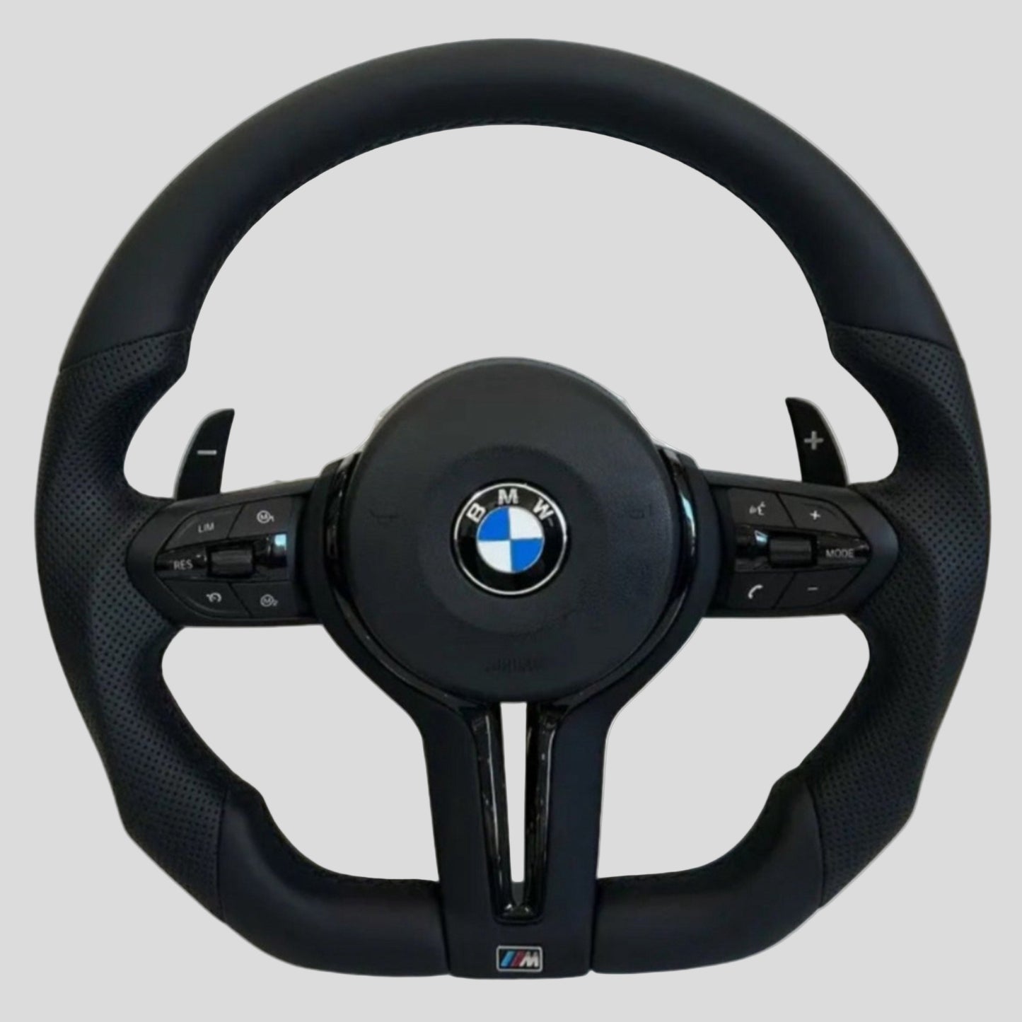 BMW F-sarjan M-sport flat-bottom nahkaratti
