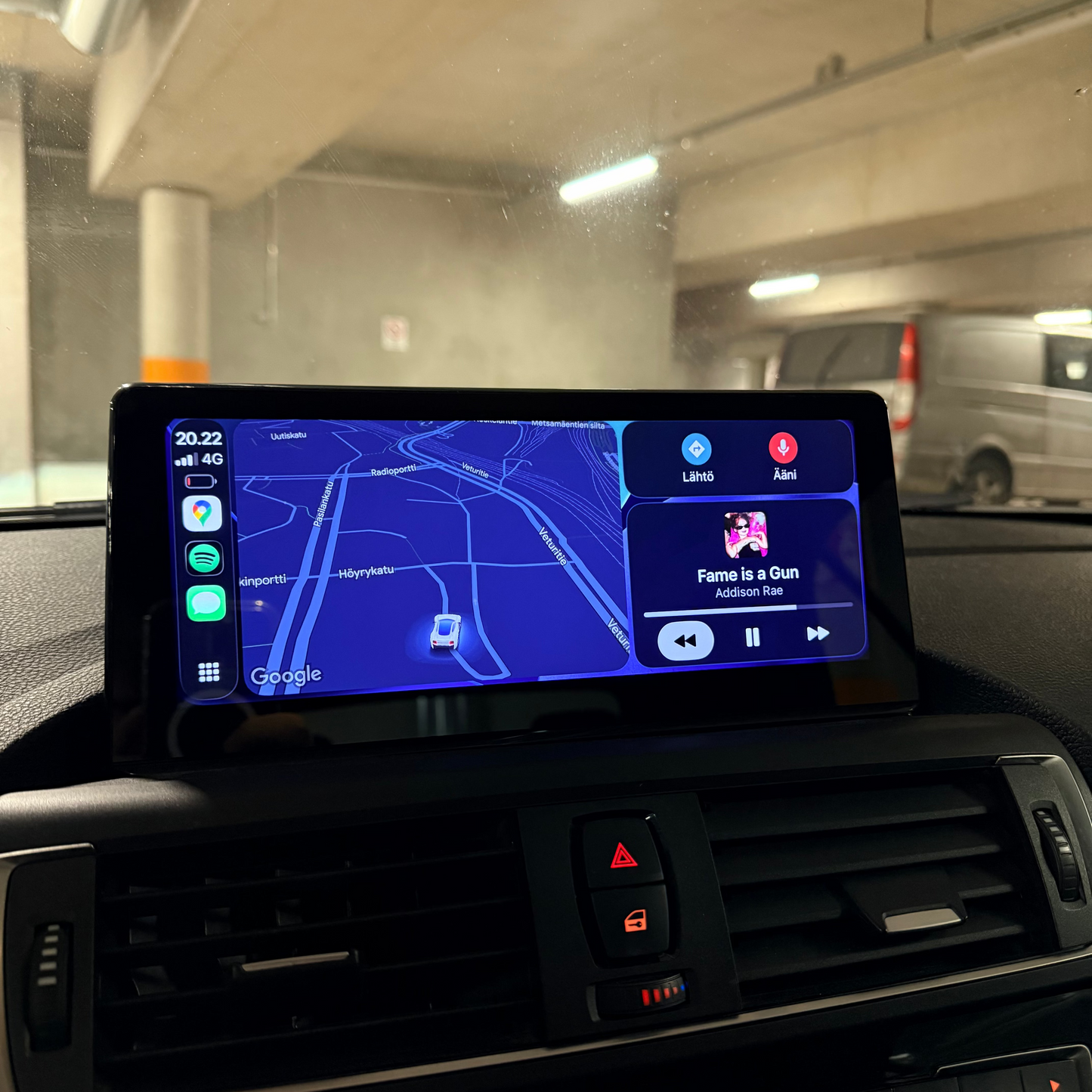 BMW 1/2/3/4 F-sarjan Carplay/Android näyttö