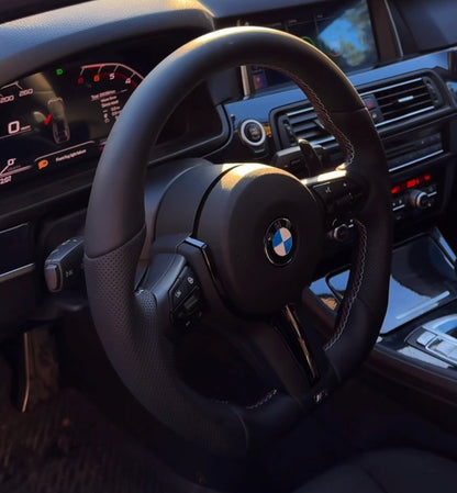 BMW F-sarjan M-sport (Flat-Bottom) nahkaratti