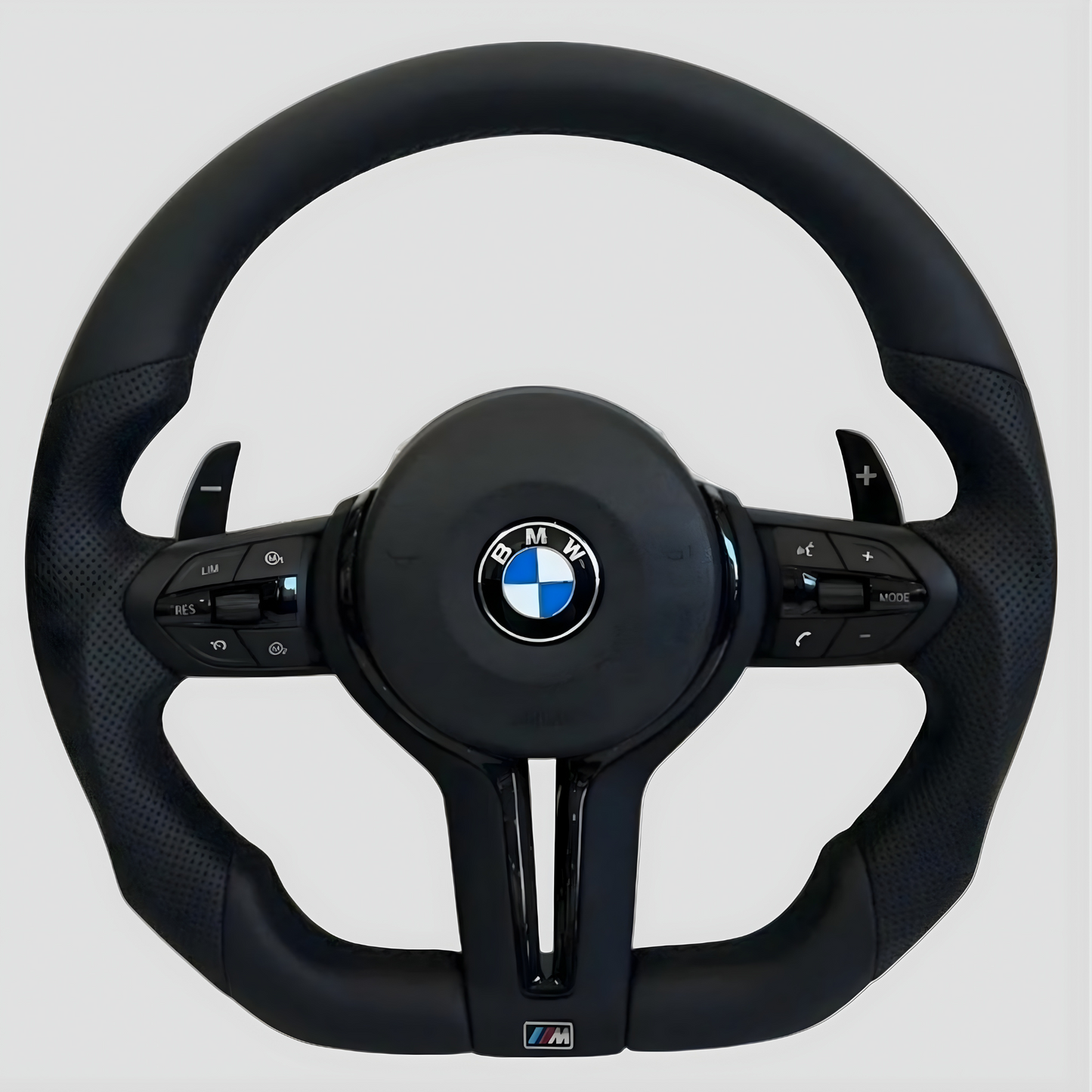 BMW F-sarjan M sport Flat-Bottom ohjauspyörä (musta)
