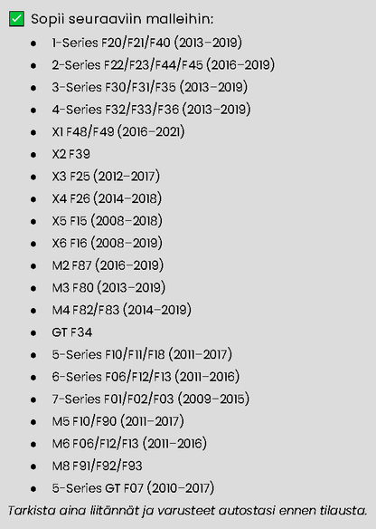 BMW F-sarjan M-sport flat-bottom nahkaratti