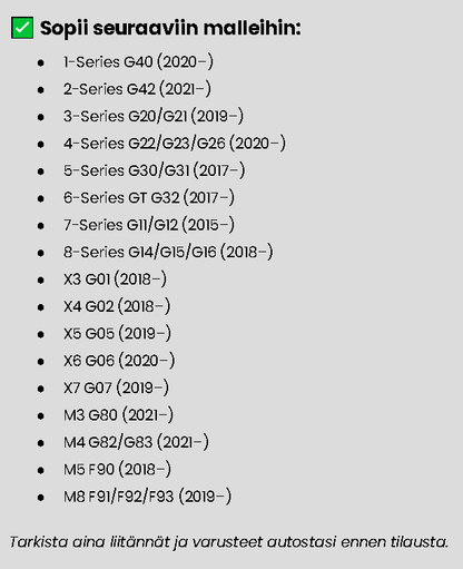 BMW G-sarjan M-sport CUSTOM ratti