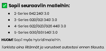 BMW G-sarjan B58 Cold Air Intake