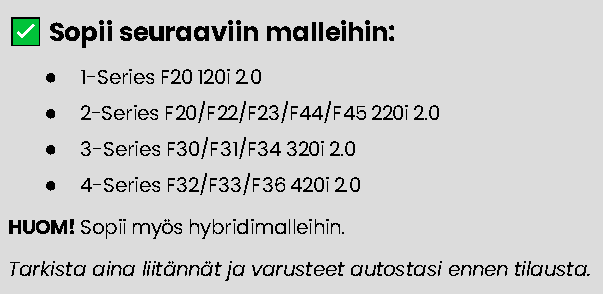 BMW F2X/F3X N20 Cold Air Intake