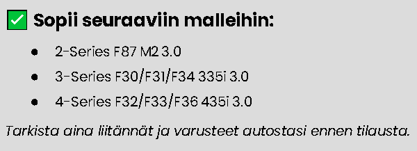 BMW F3X/F87 N55 Cold Air Intake