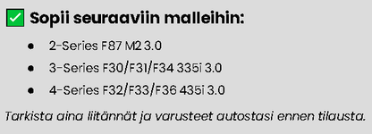 BMW F3X/F87 N55 Cold Air Intake