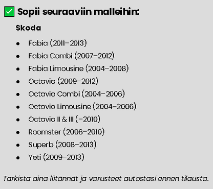 VW/Seat/Skoda Carplay/Android näyttö (uudemmat mallit)