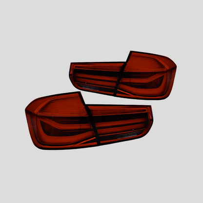 BMW F30 LCI-look LED-takavalot (punaiset)