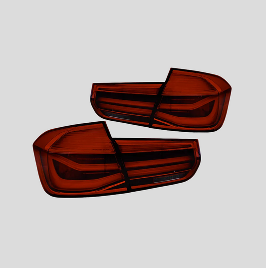 BMW F30 LCI-look LED-takavalot (punaiset)