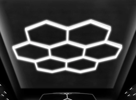 Hexagon autotallivalo 7-osainen