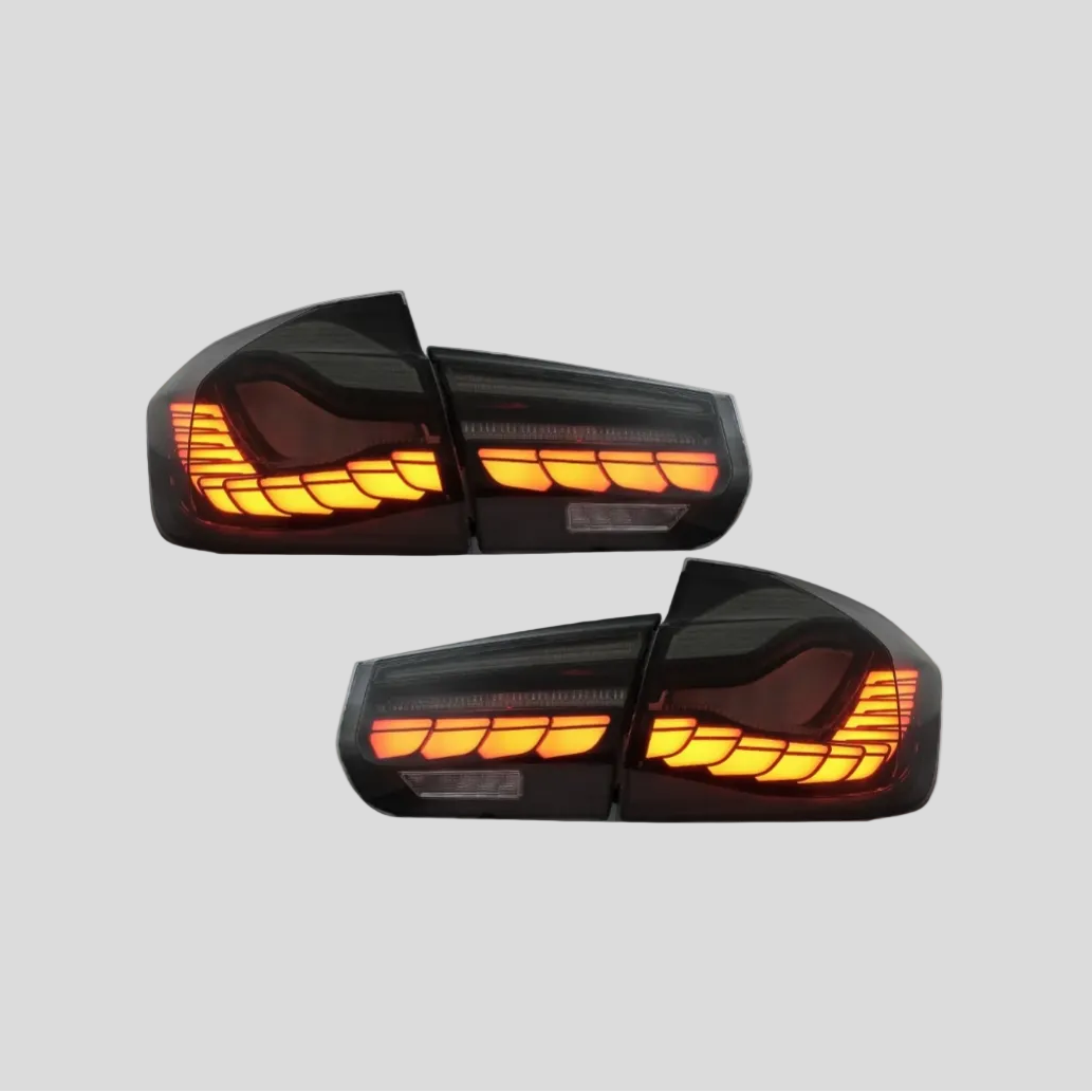 BMW F30 OLED-takavalot (tummennetut)