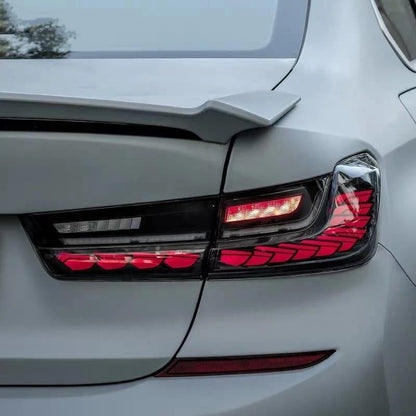 BMW G20 OLED-takavalot (tummennetut)